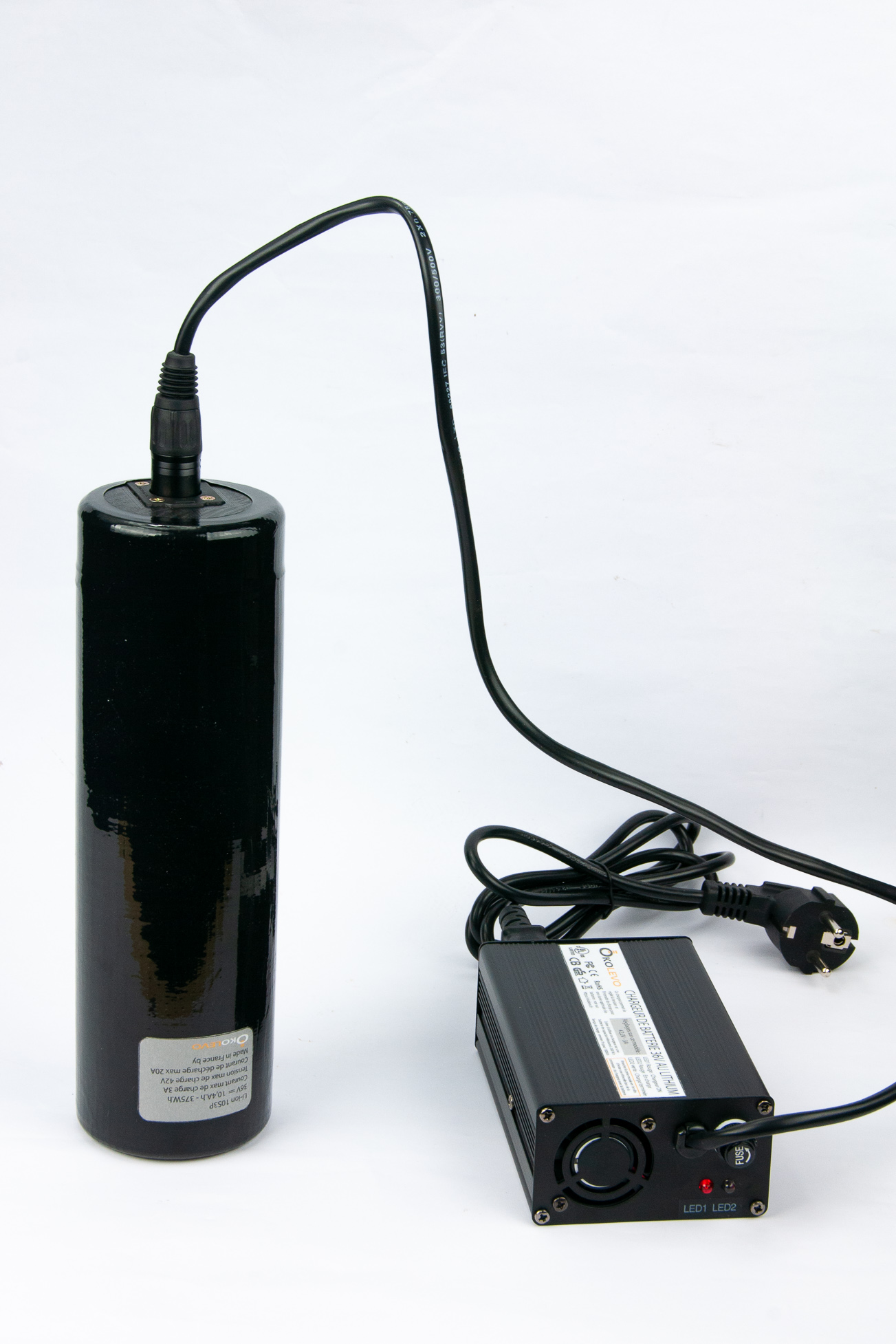 batterie pour velo electrique à montre sur le porte bidon